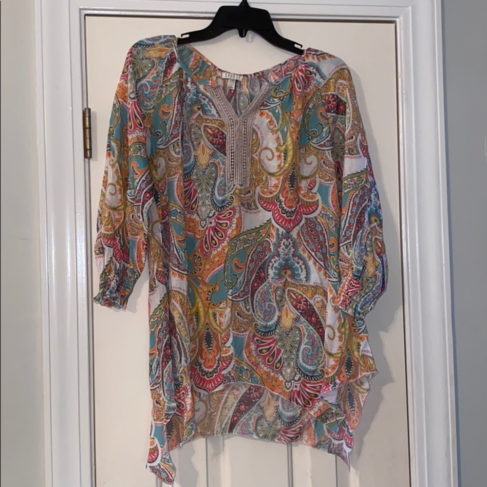 Bright multicolor blouse size M/L